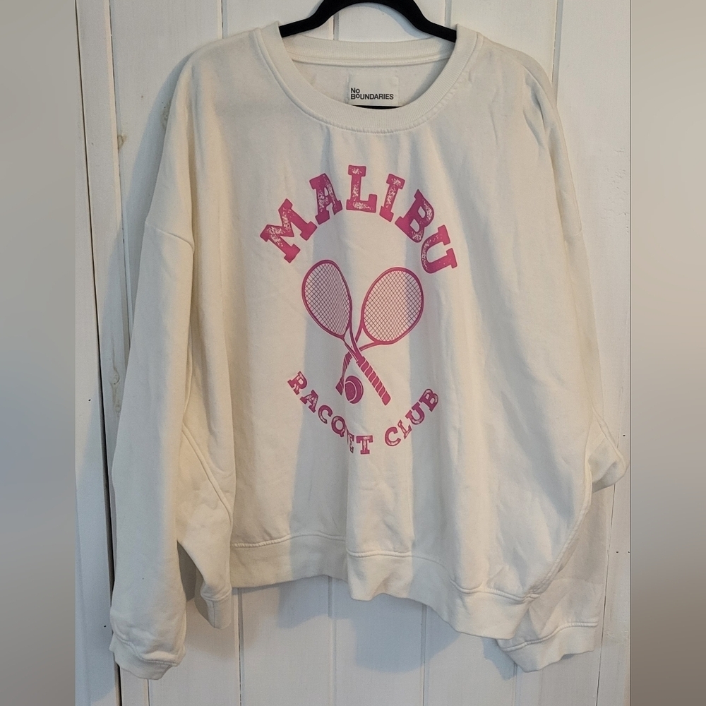 Malibu Racquet Ball Club Jersey Crop Boxy Comfy Sweatshirt